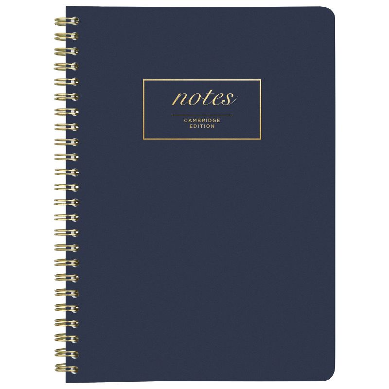 80 sheet 1 Subject Spiral Notebook Work Style Medium Navy - Cambridge