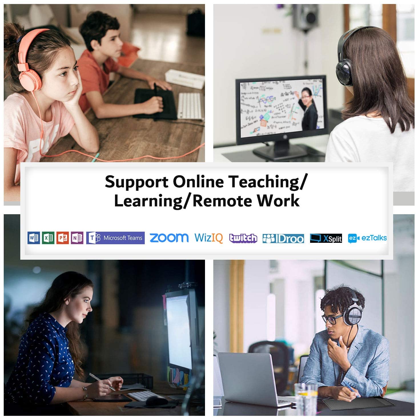 Graphics Drawing Tablet VEIKK A15 10x6 inch Graphic Pen Tablet with Battery-Free Passive Stylus and 12 Shortcut Keys