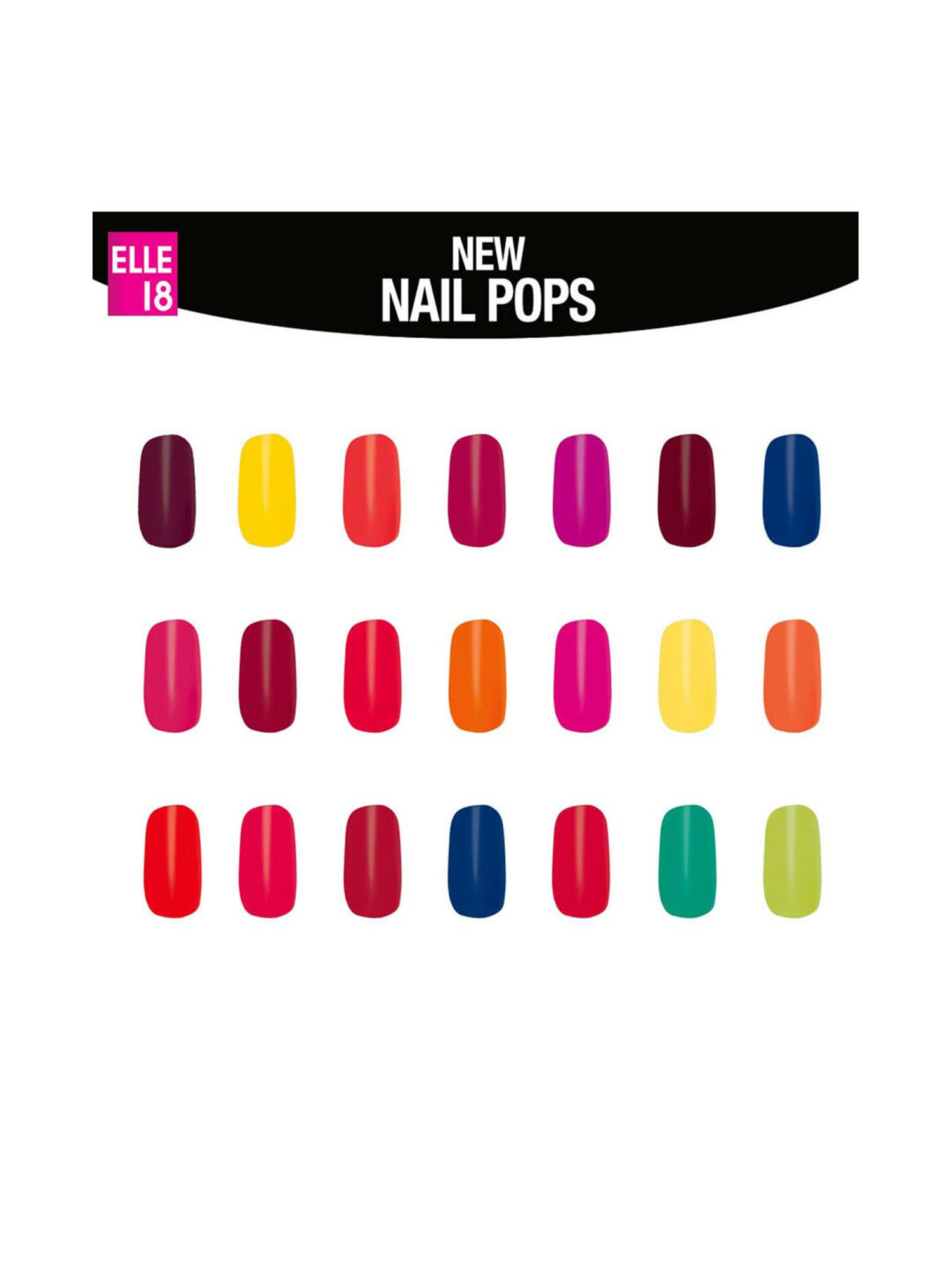 Elle 18 Nail Pops Nail Color Shade 136 - 5 ml