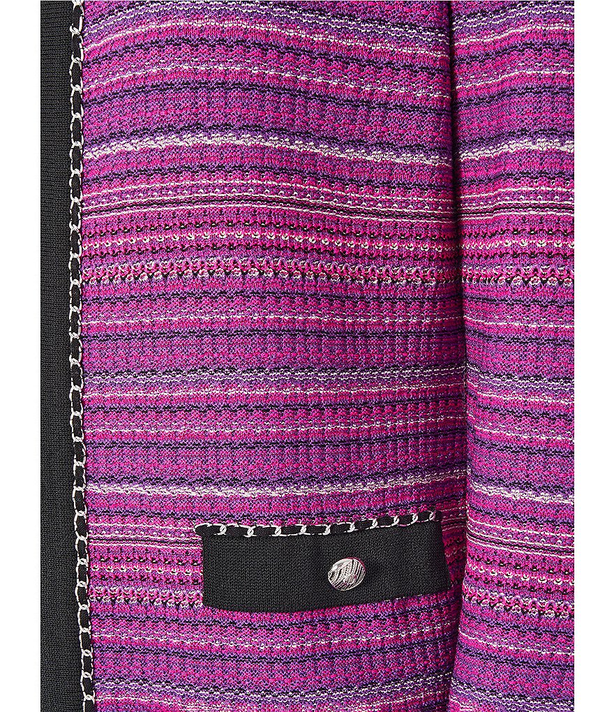 Kasper Glen Plaid Notch Lapel Two Button Front Pocket Jacket