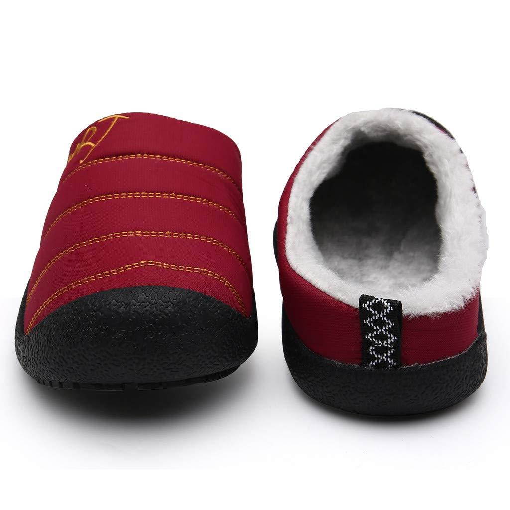 Shusuen Women's House Slippers Comfort Fuzzy Winter Home Shoes Slip On Indoor Outdoor Anti Slip Slippers