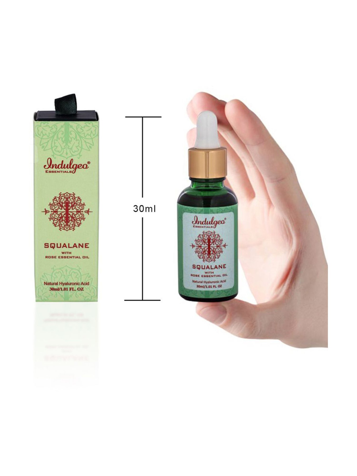 Indulgeo Essentials Squalane Skin Hydrator with Natural Hyaluronic Acid - 30 ml