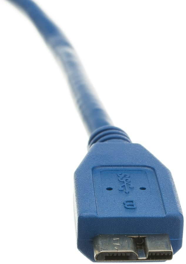 Micro USB 3.0 Cable, Blue, Type A Male/Micro-B Male, A Male to Micro B High Speed USB Cable, 3 ft, Cablewholesale