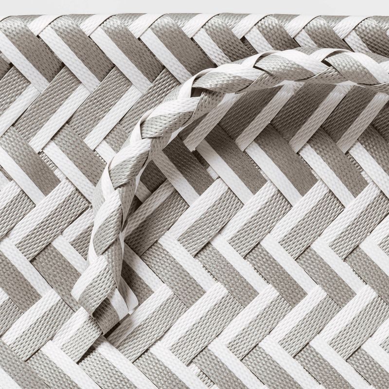 13" Cube Storage Bin Gray/White - Room Essentials™