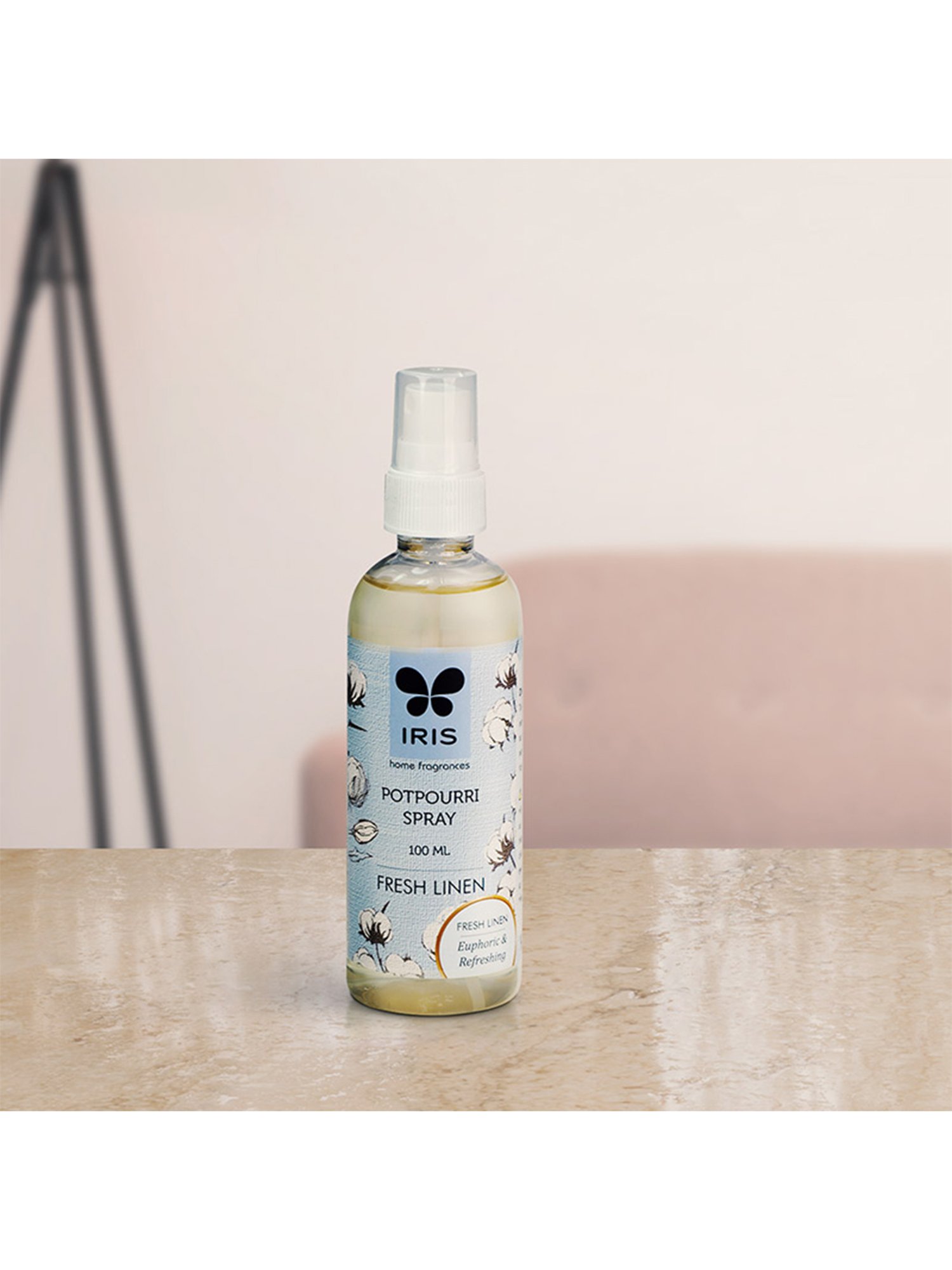 IRIS Blue Fresh Linen Potpourri Refresher Oil Spray