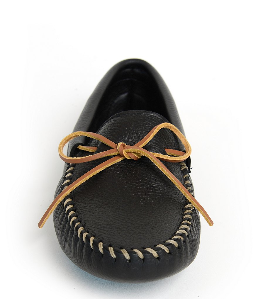Minnetonka Men's Double Deerskin Leather Softsole Slipper
