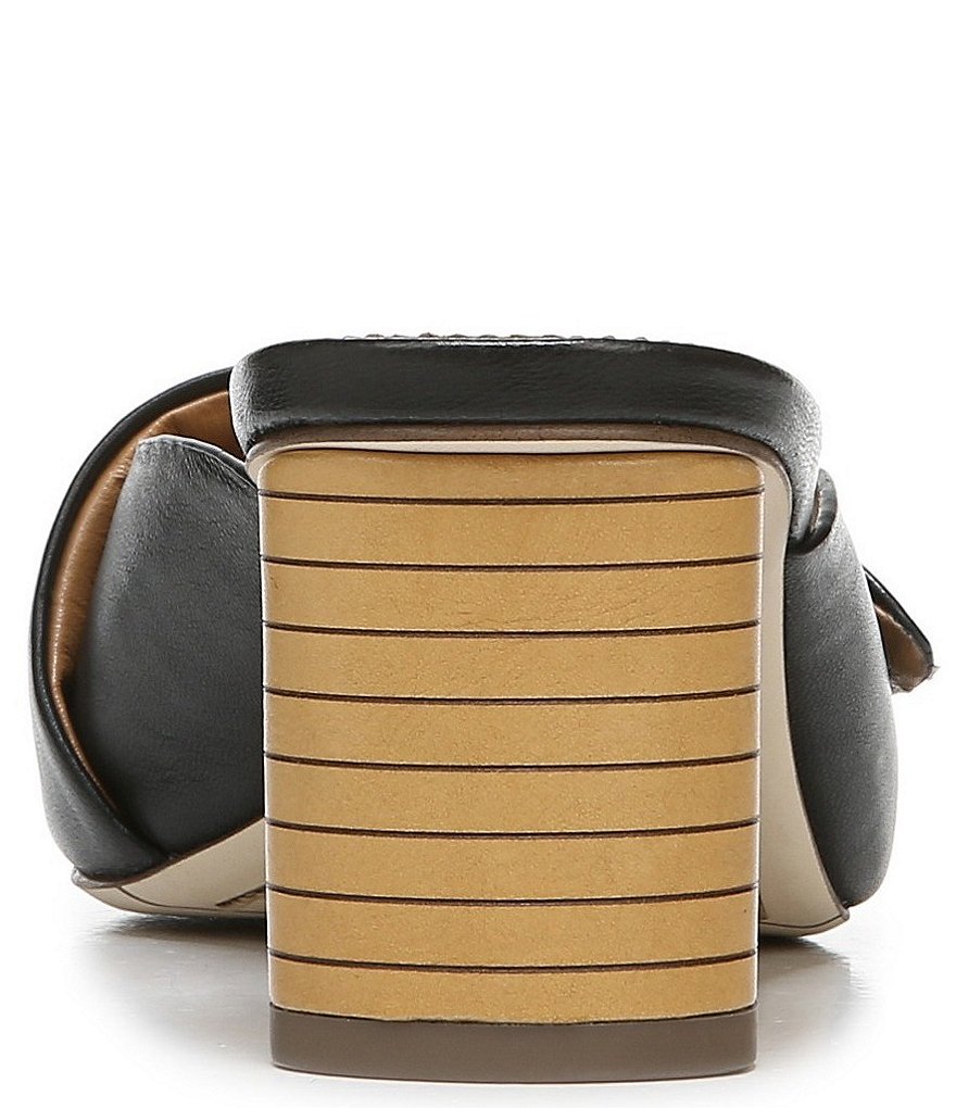 Sarto by Franco Sarto Violet Leather Square Toe Mules