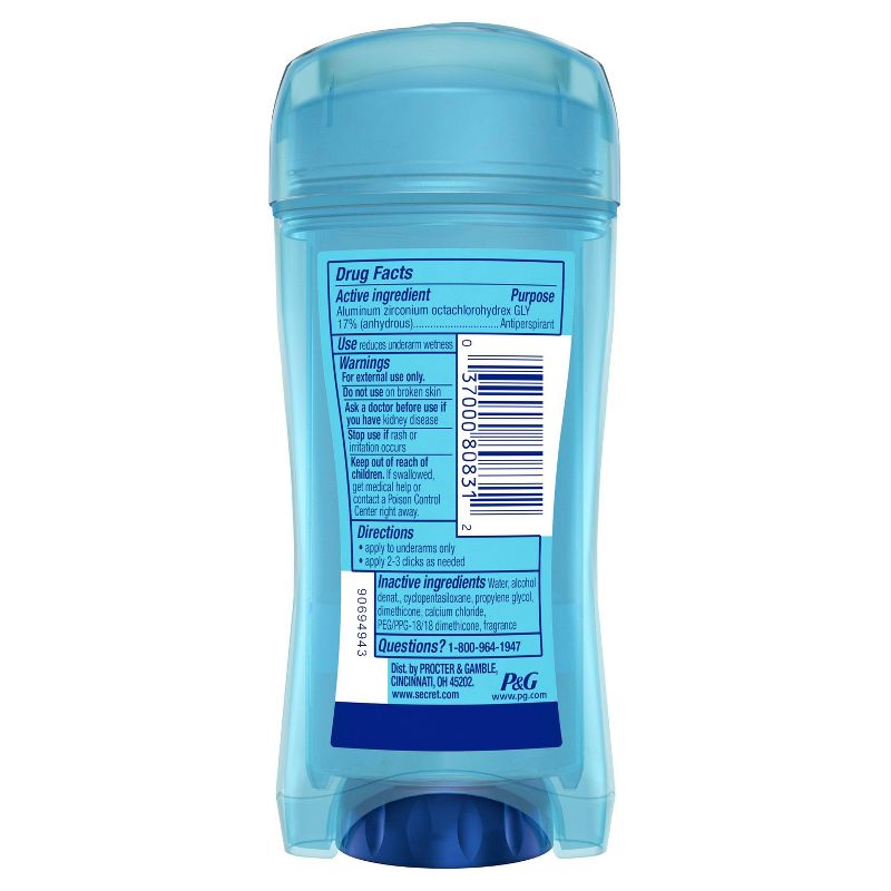 Secret Outlast Clear Gel Antiperspirant & Deodorant for Women Unscented - 2.6oz