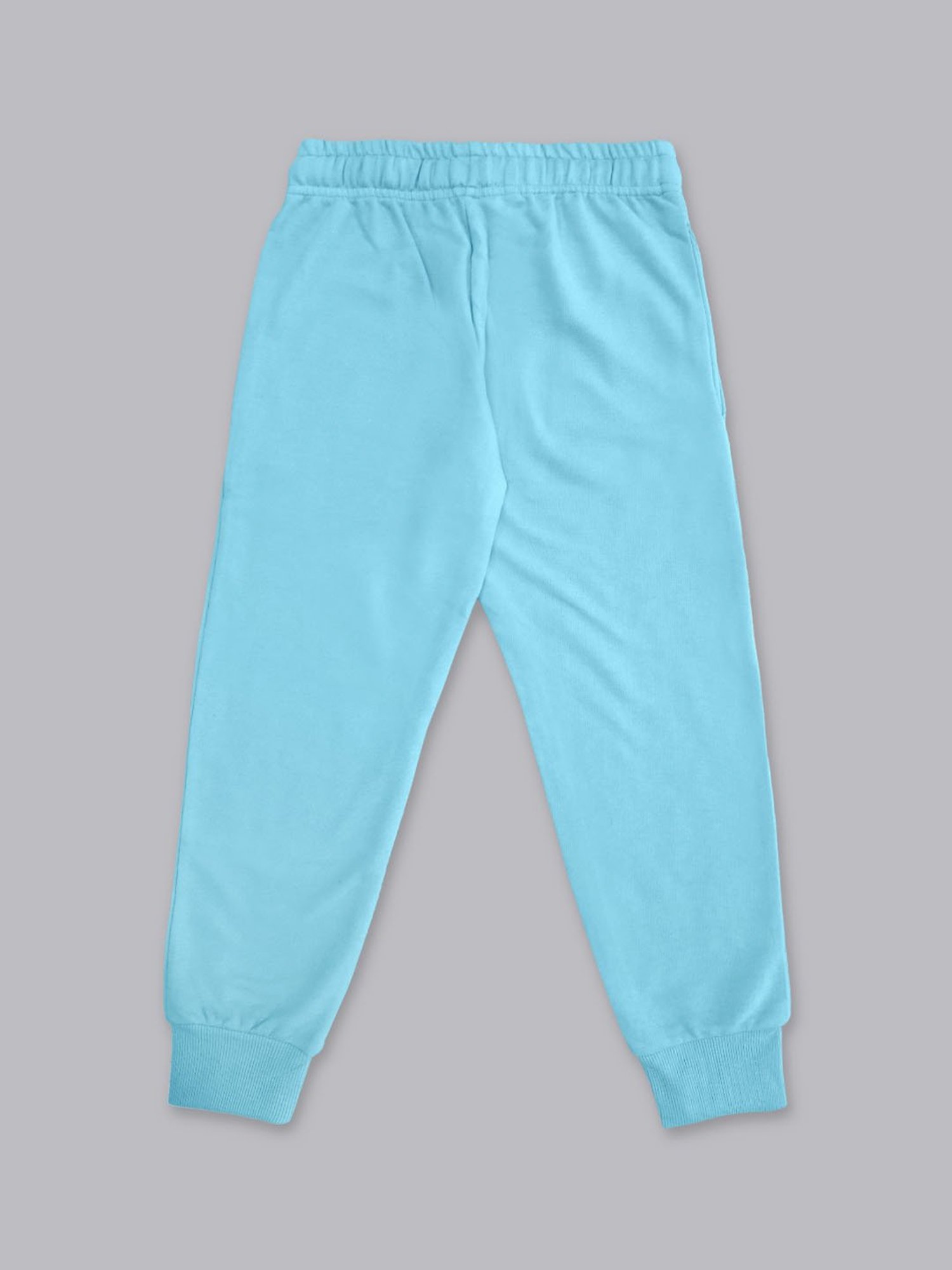 Cub McPaws Kids Teal Blue Cotton Over Dyed Trackpants