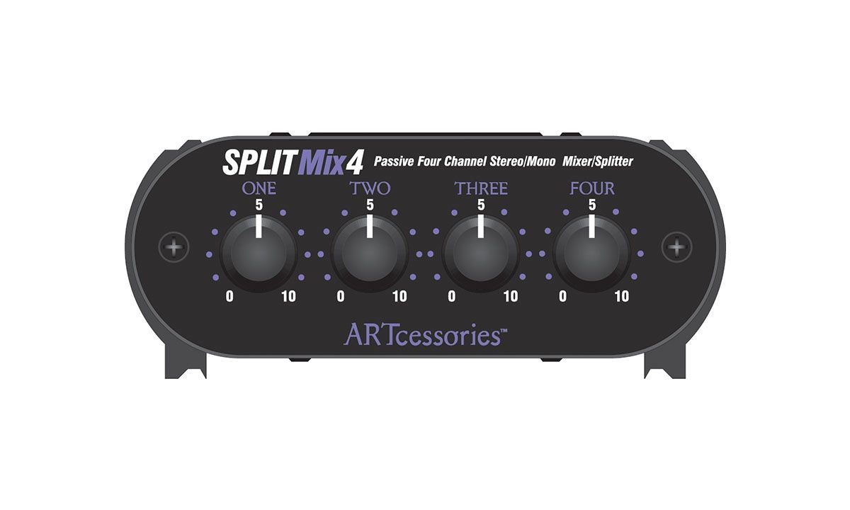 ART SPLITMix4 - 4-Channel 1/4" Stereo Input Passive Splitter / Mixer