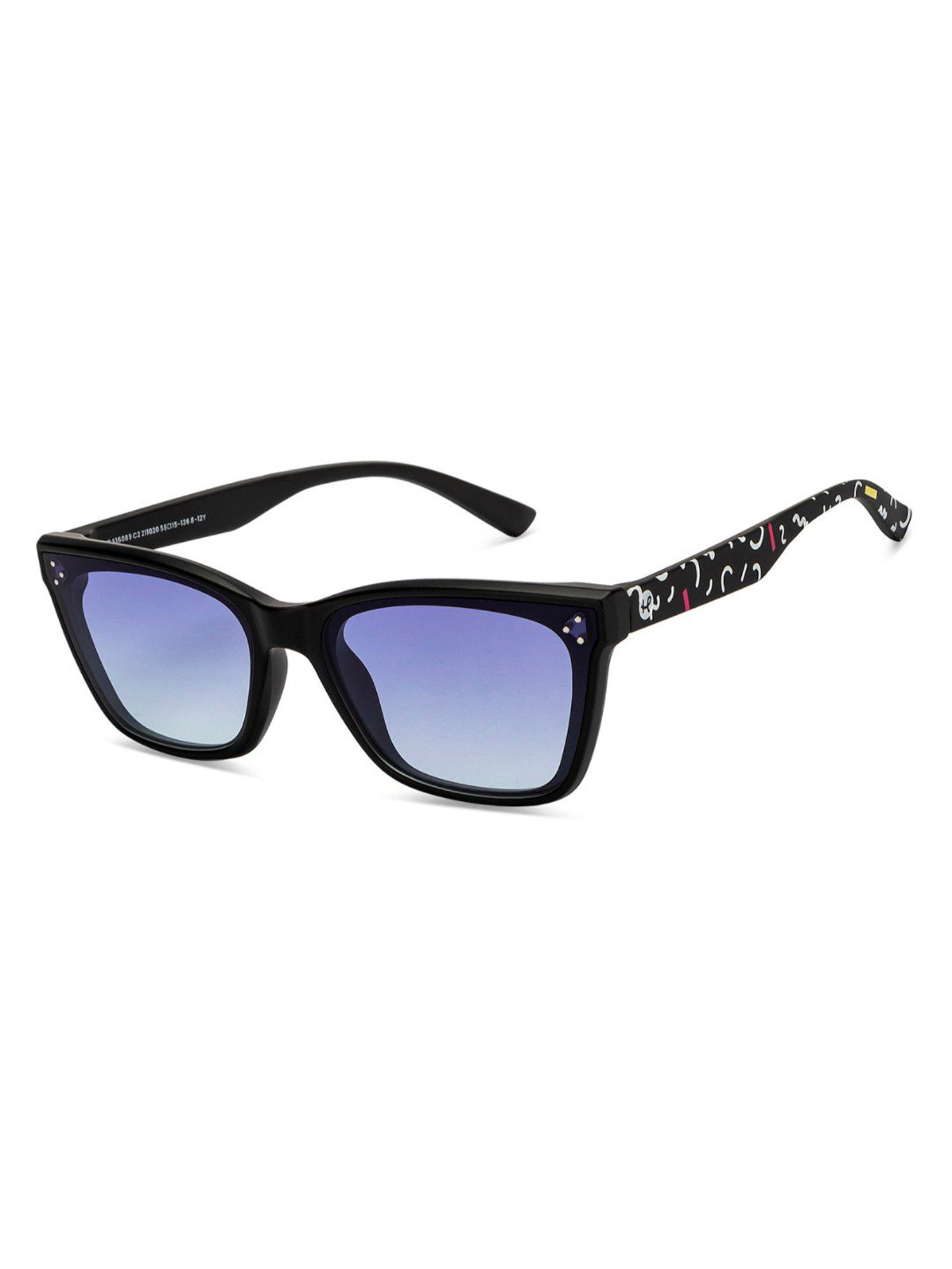 Hooper Memphis Blue Rectangular UV Protection Sunglasses for Kids