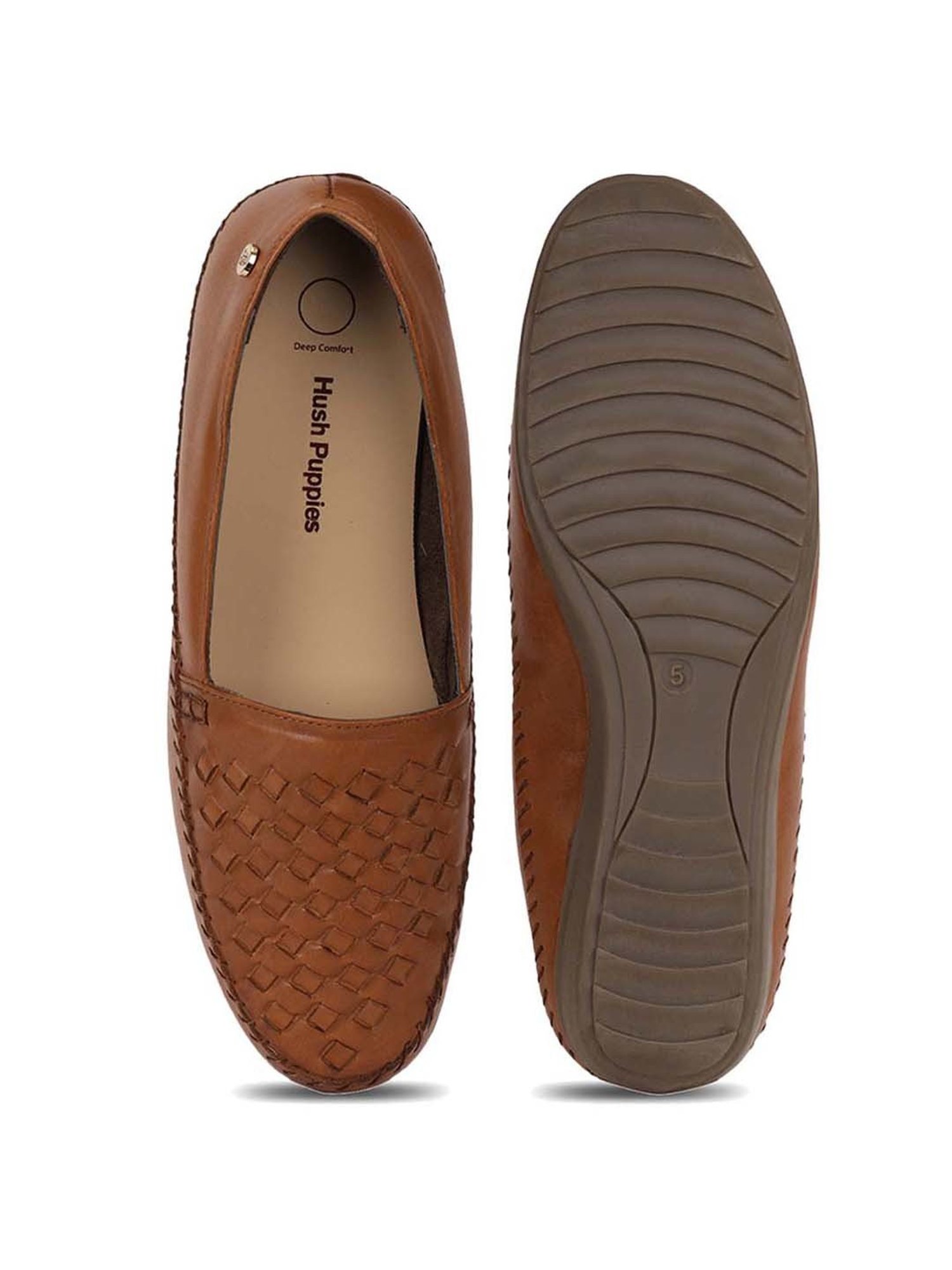 Hush Puppies by Bata Women's Tan Casual Loafers