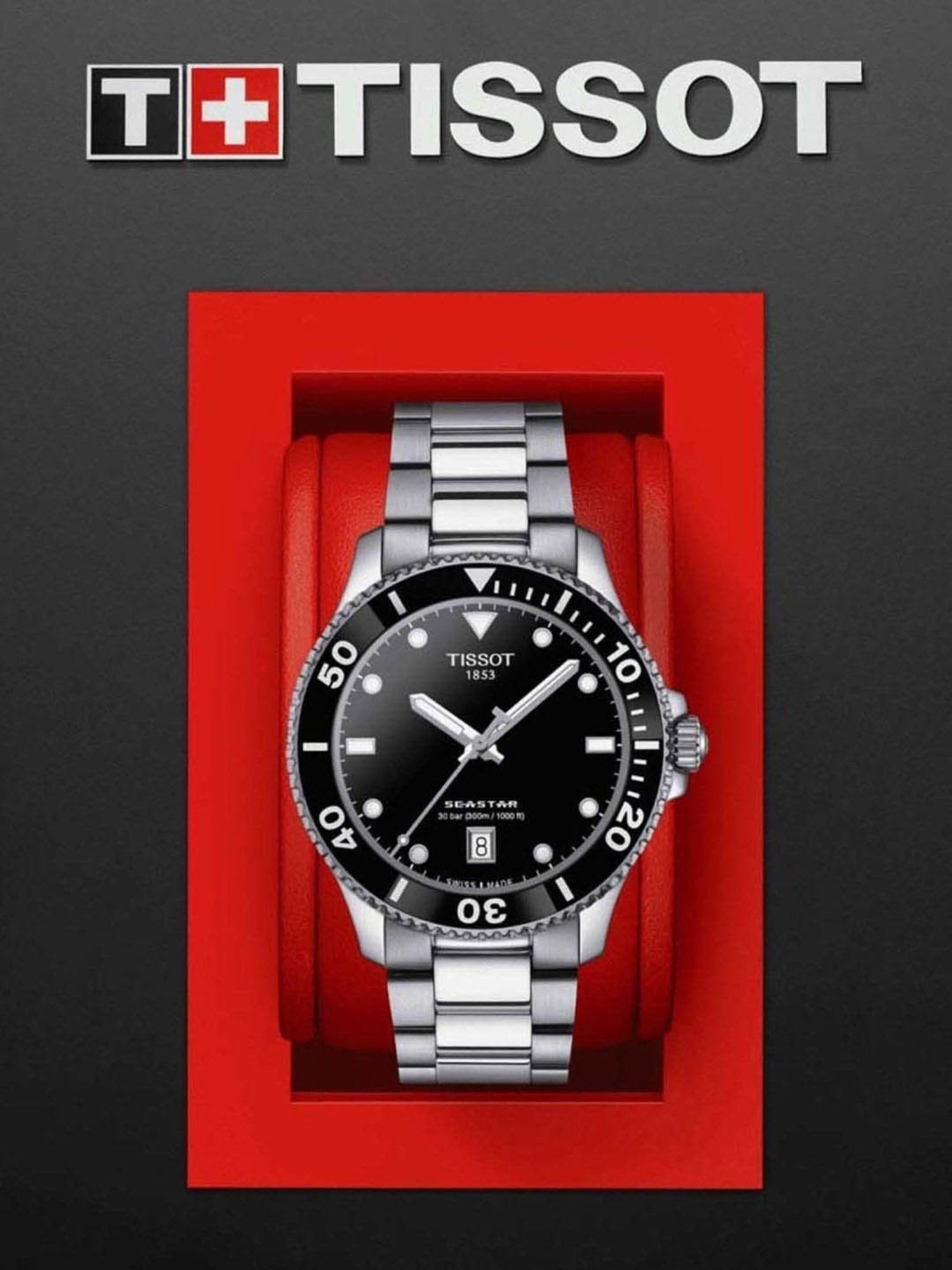 TISSOT ETA F06.412 Seastar 1000 T-Sport Watch for Men