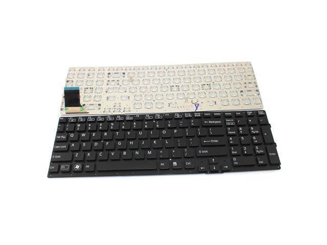 Laptop Replacement Black Laptop US Layout Keyboard without Frame for Sony Vaio VPC-SE VPCSE Series