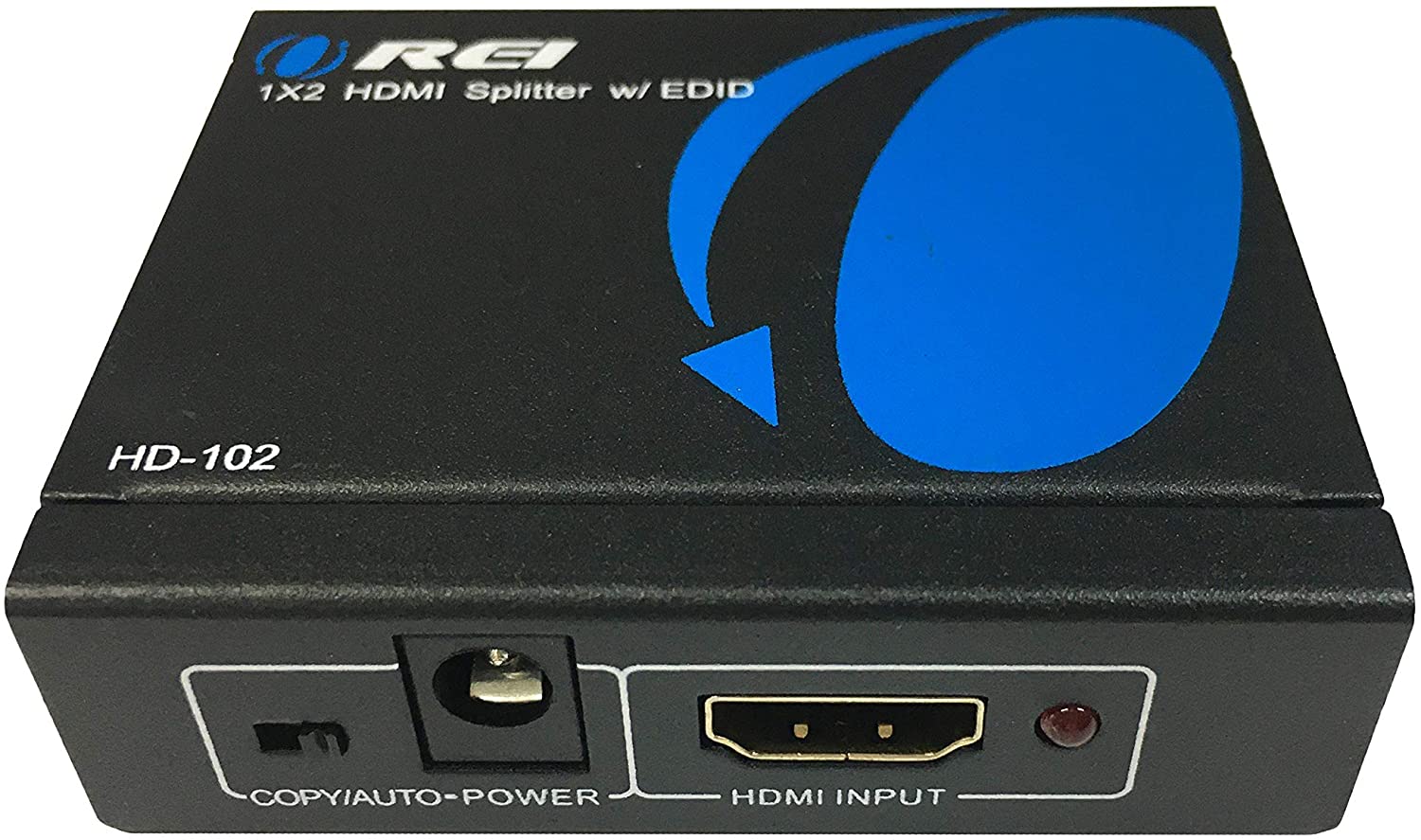 4K 1x2 HDMI Splitter by  - 1 Port to 2 HDMI Display Duplicate/Mirror - Powered Splitter Ver 1.4 Certified for Full HD 1080P High Resolution 3D Support (One Input To Two Outputs) - USB Powered