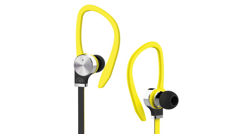 Fuji Labs Yellow AUFJ-SQWTS306YE Sonique SQ306 Premium Titanium In-Ear Headphones
