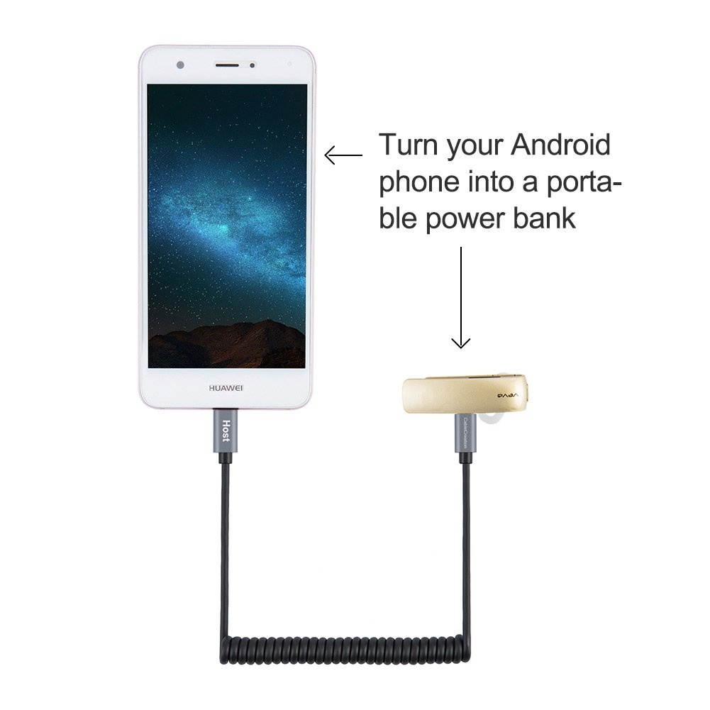 CableCreation Micro USB to Micro USB Cable, (0.56ft to 5ft) Coiled Micro USB OTG Cable with Gold Plated Connector Aluminium Shell Compatible for Smart Phones, Tablets, DJI Remote and More, Black