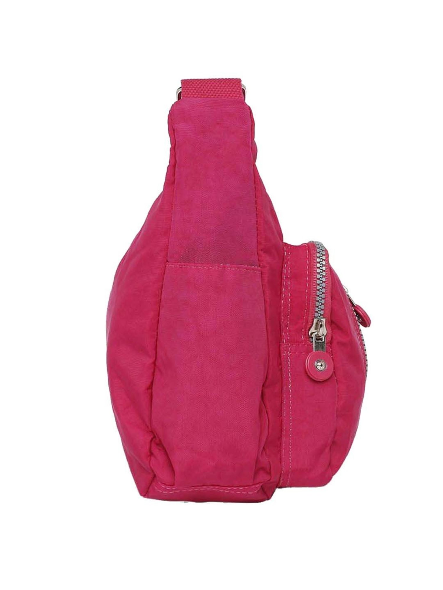 Baomi Pink Solid Medium Cross Body Bag