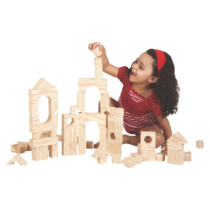 Edushape Wood-like 80 pc Firm Foam Blocks