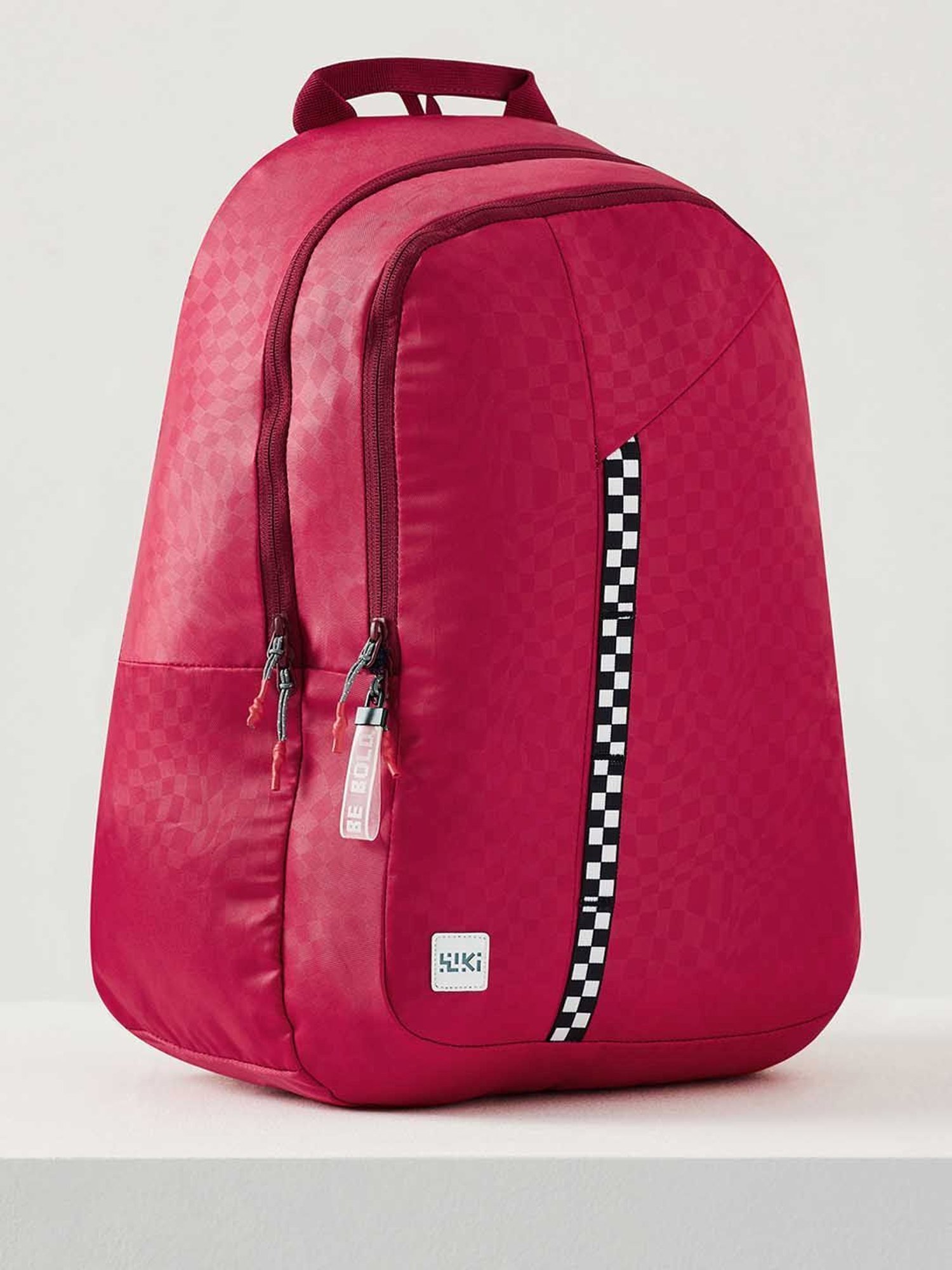 Wiki Back to School 1 Red Polyester Printed Backpack - 30 Ltrs