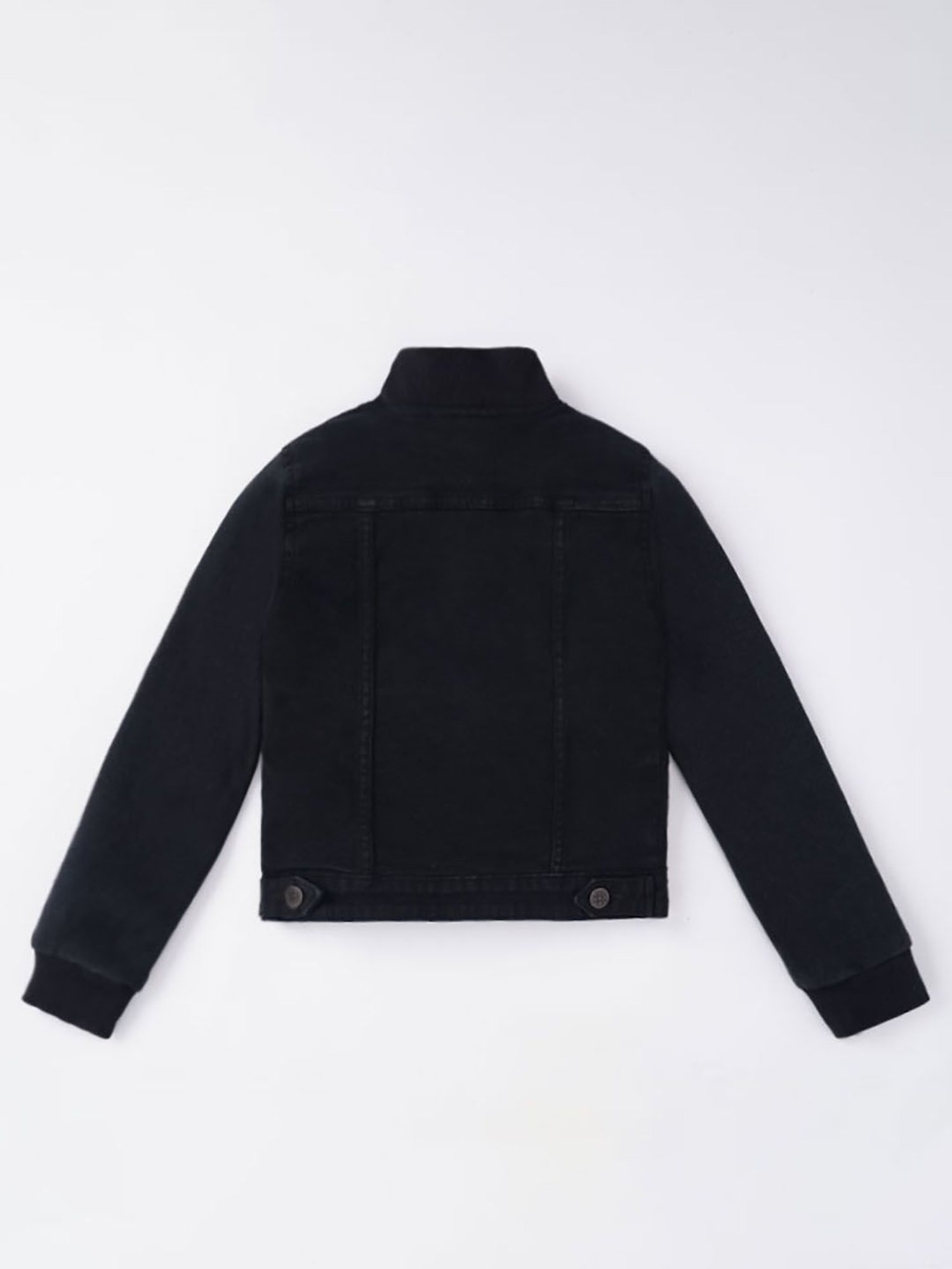 Allen Solly Junior Navy & Green Color Block Full Sleeves Jacket