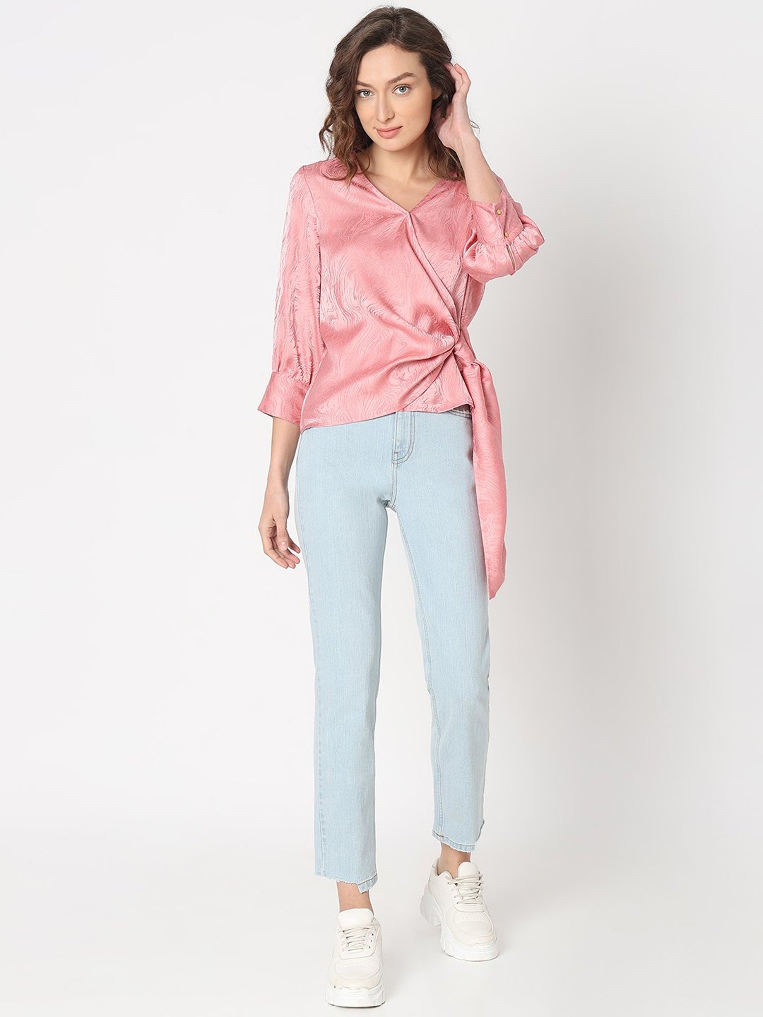Vero Moda Pink Regular Fit Top