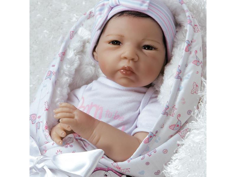 Paradise Galleries Reborn Baby Doll in Lifelike Flextouch Silicone Vinyl Baby Bundles: Spoiled, 19 inch, 7-Piece Ensemble