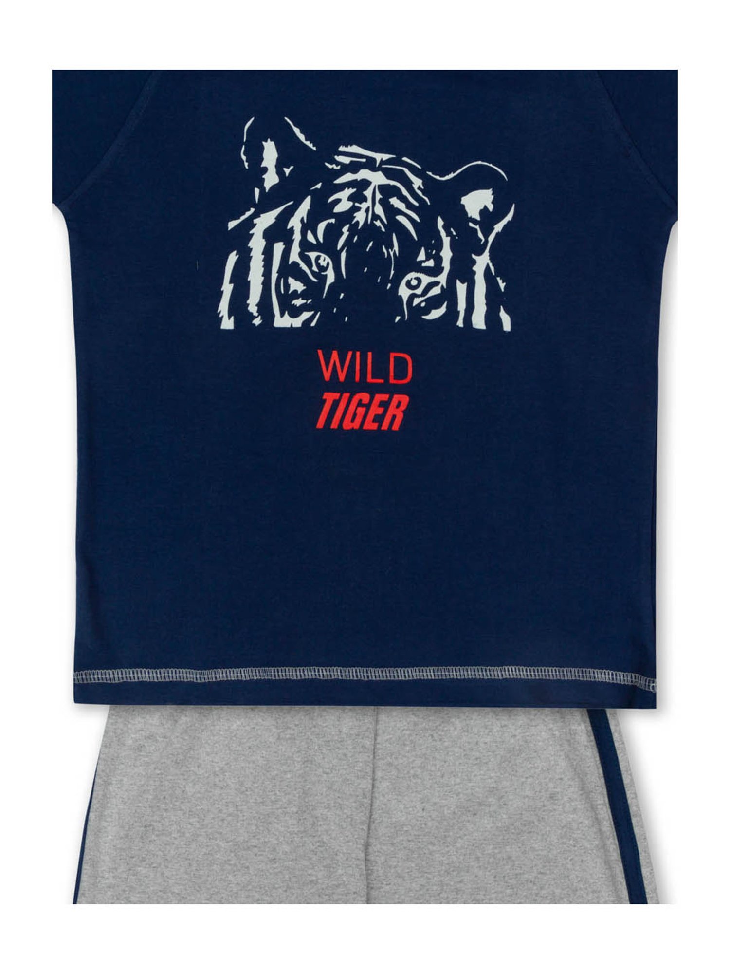 Todd N Teen Kids Navy & Grey Printed T-Shirt with Pants