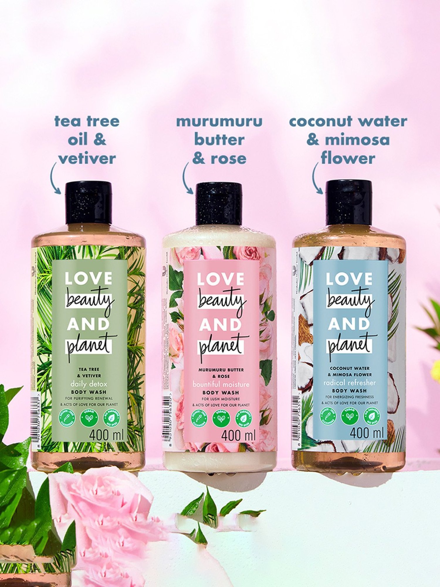 Love Beauty & Planet Coconut Water & Mimosa Radical Refresher Body Wash - 200 ml