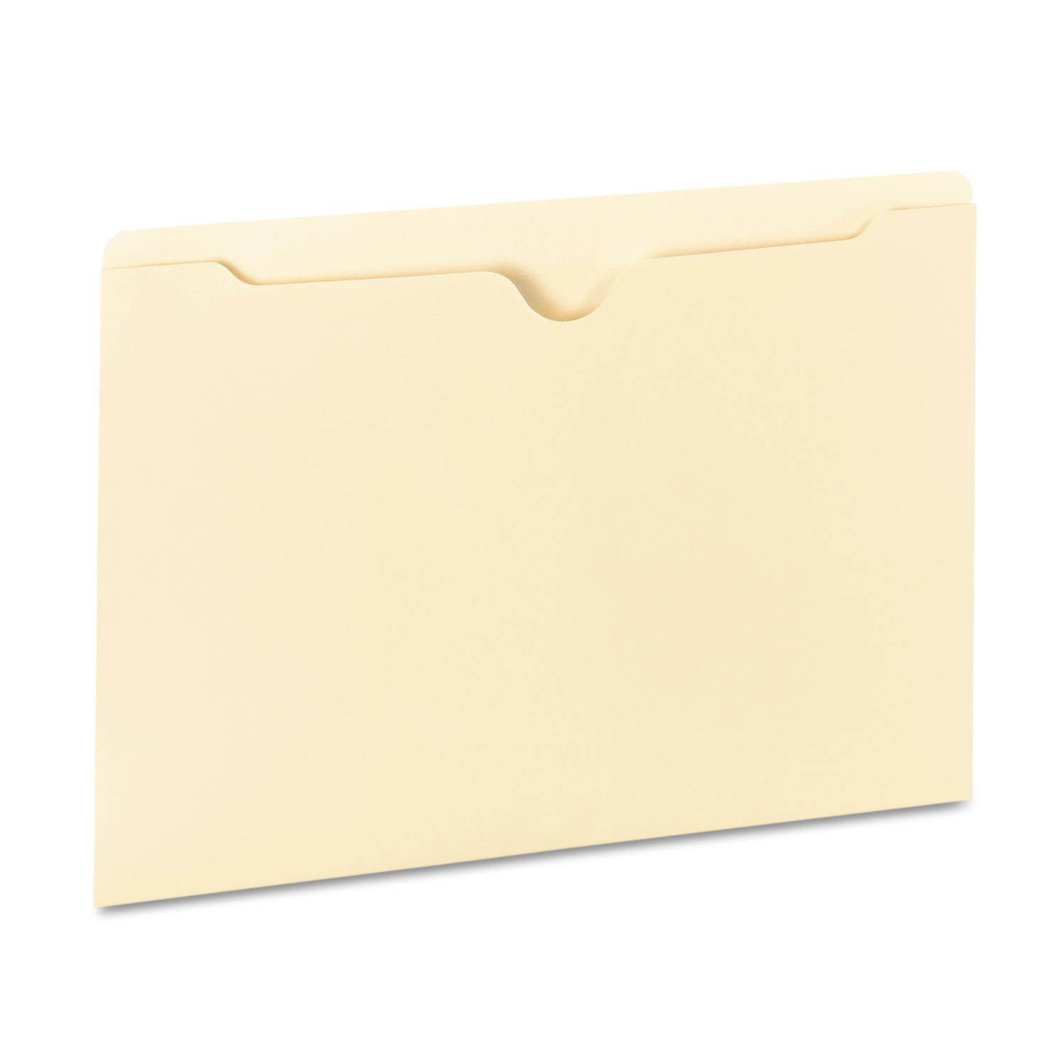 Manila File Jackets With Reinforced Tabs, One Inch Expansion, Legal, 50/box