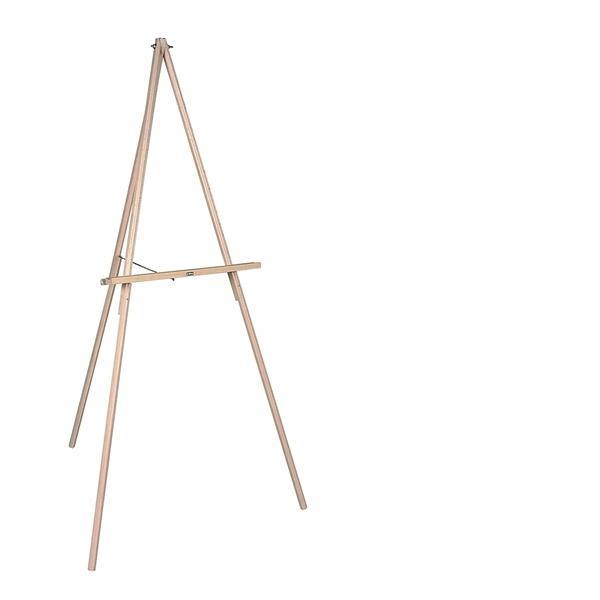 MasterVision Oak Display Tripod Easel 60" Wood/Brass FLX06203MV