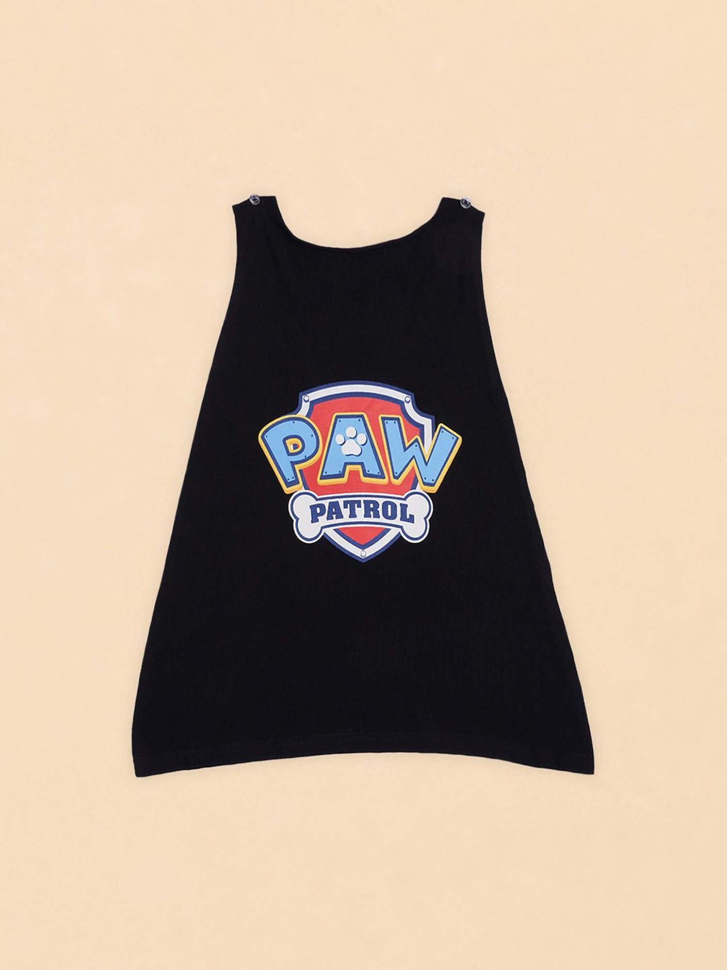 Pantaloons Junior Red & Black Printed T-Shirt with Deattachable Cape