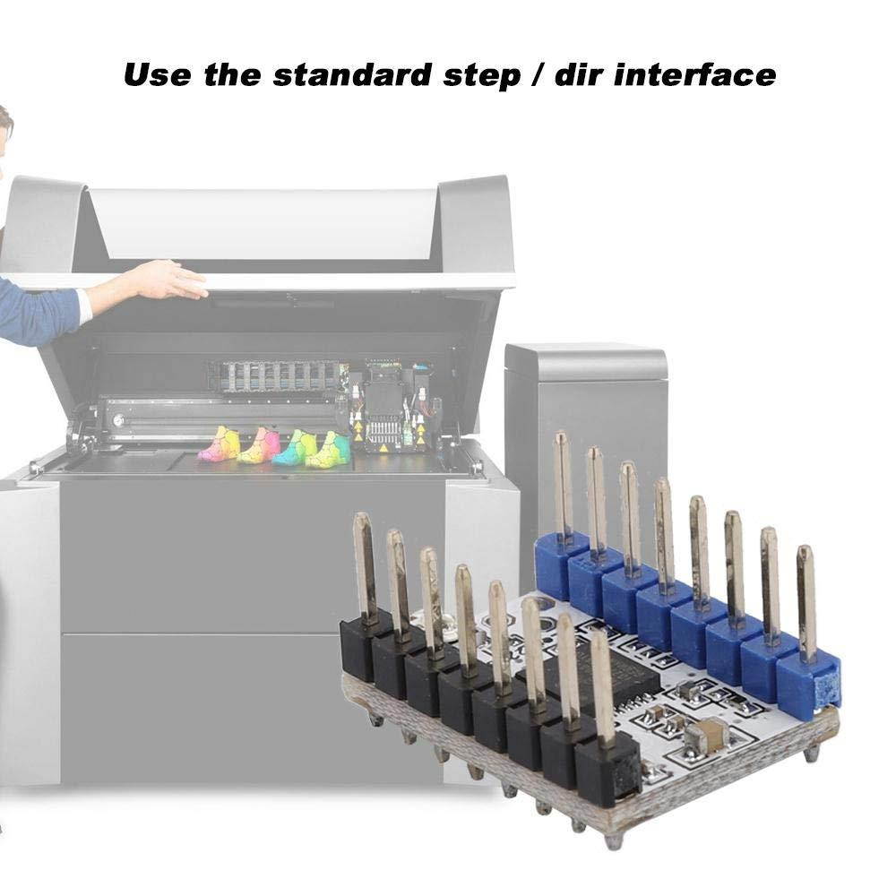 ASHATA TMC2208 V1.2 Stepstick Stepper Motor Driver Carrier,Mute Silent Driver Module,with Heat Sink Screwdriver,Ultra-Quiet Two-Phase Stepper Motor Driver Chip(5PCS)