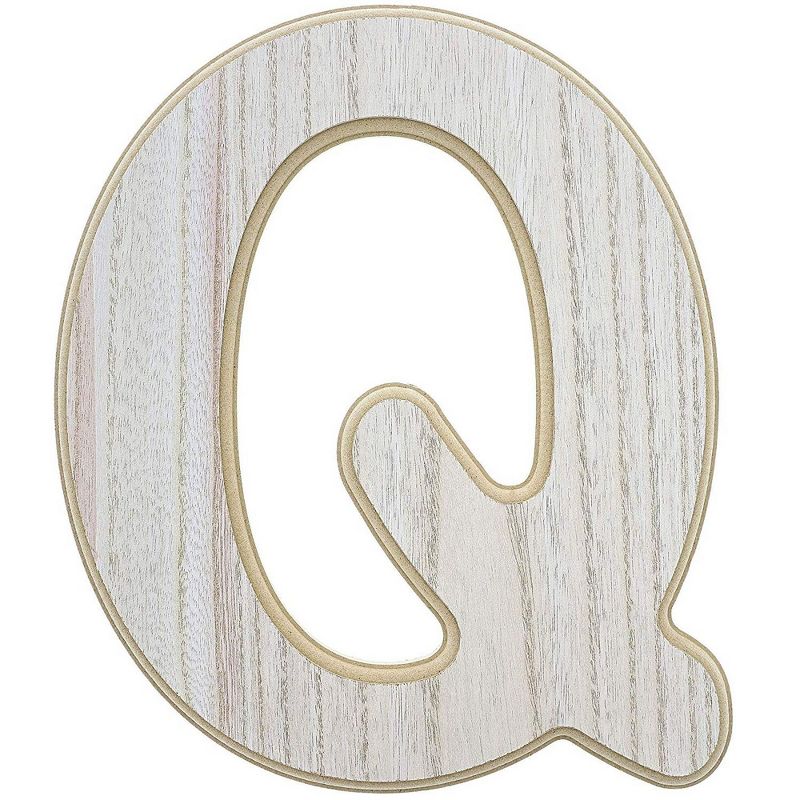 Genie Crafts Unfinished Wood 12-Inch Decorative Letters Q Alphabet for DIY Crafts & Home Wall Decor
