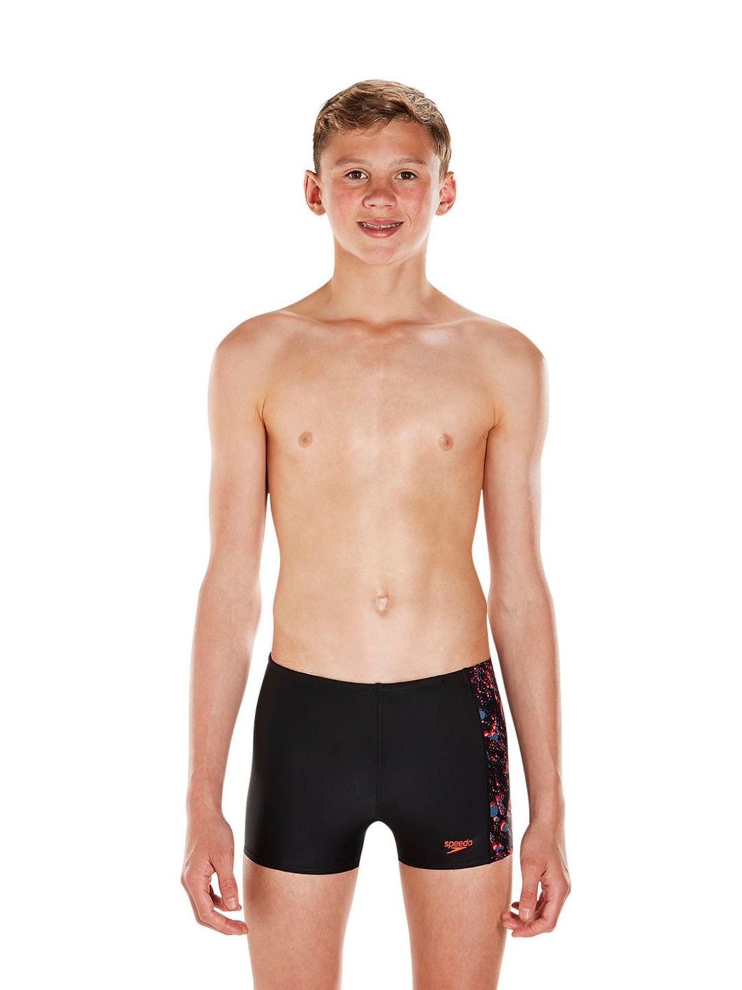 Speedo Kids Black Solid Swim Shorts