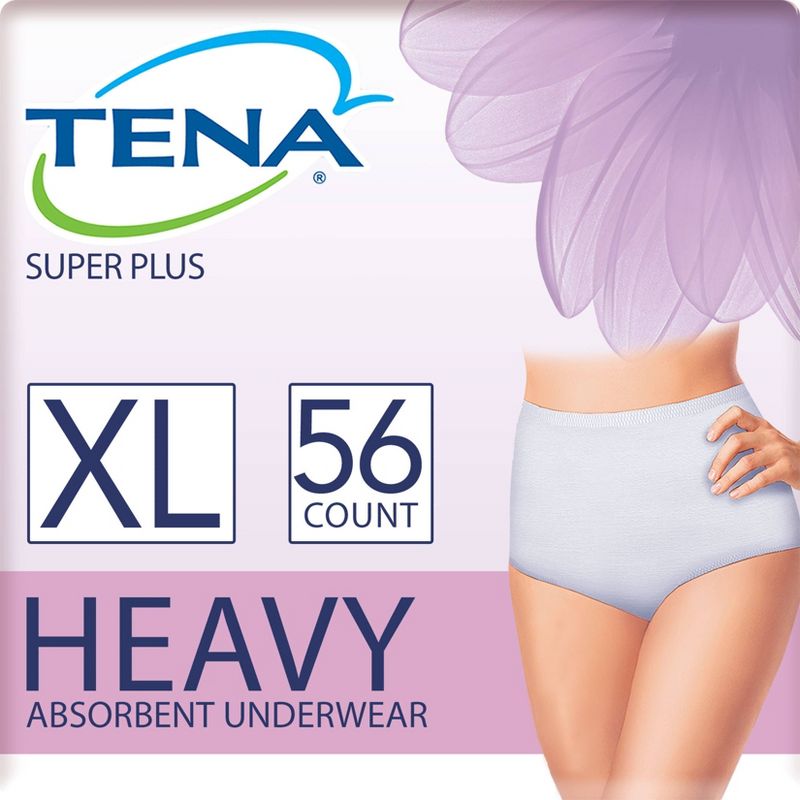 TENA Incontinence Underwear for Women - Super Plus Absorbency - XL - 56ct