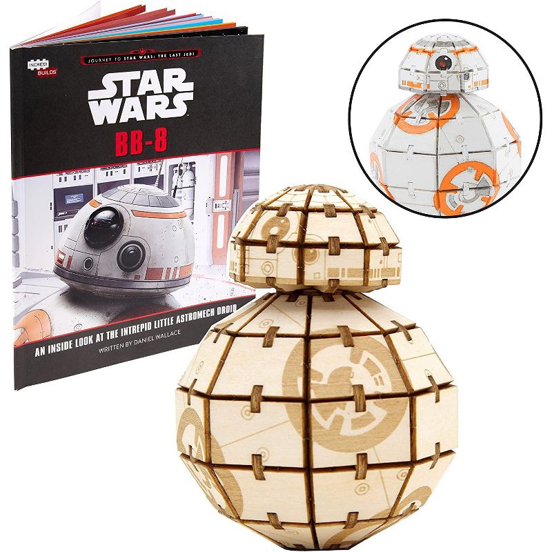 Incredibuilds Star Wars BB-8 Book & Wood Model Figure Kit