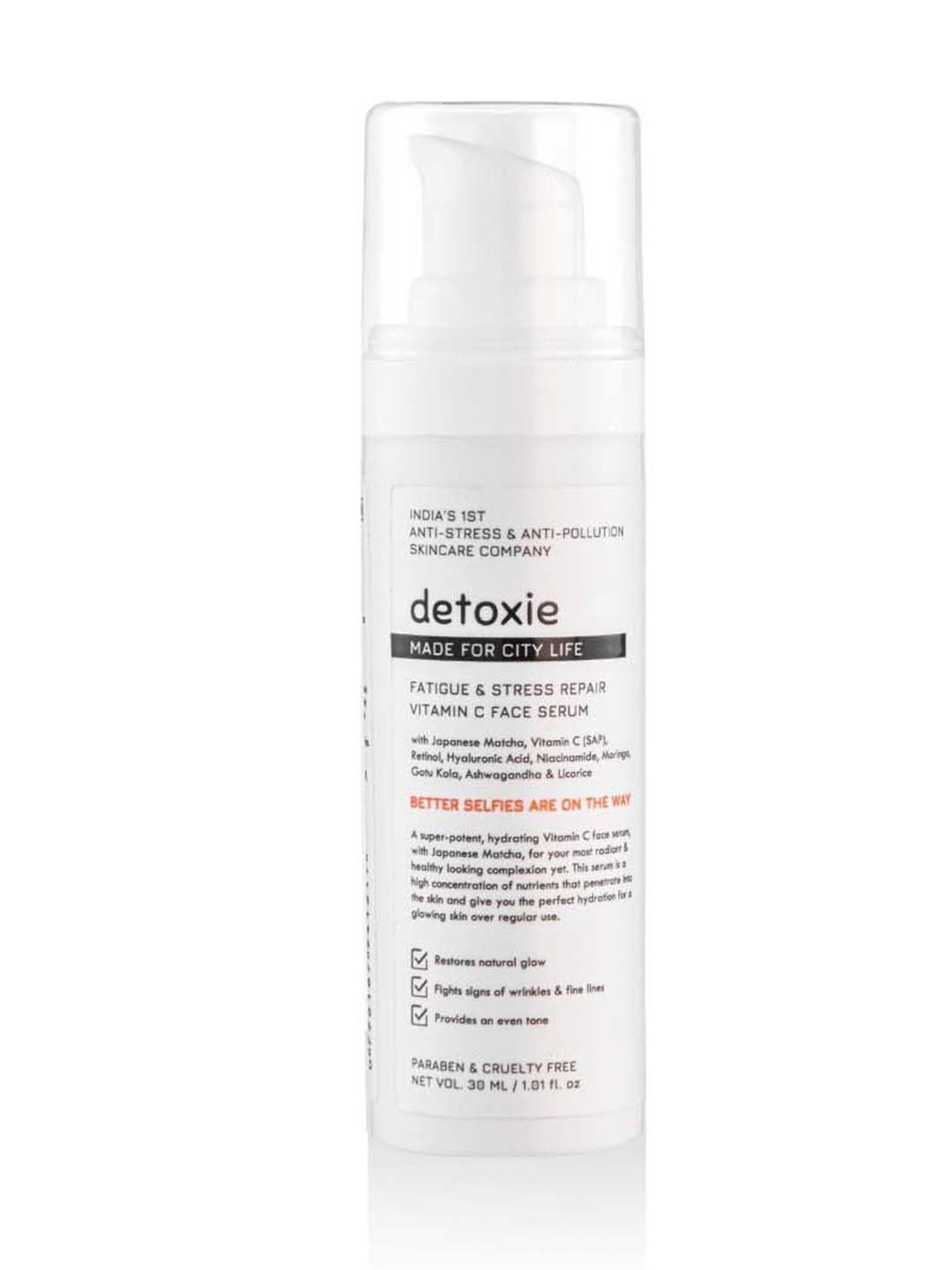 Detoxie Fatigue & Stress Repair Vitamin C Face Serum - 30 ml