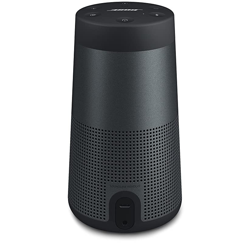 The  SoundLink Revolve, the Portable Bluetooth Speaker with 360 Wireless Surround Sound, Triple Black