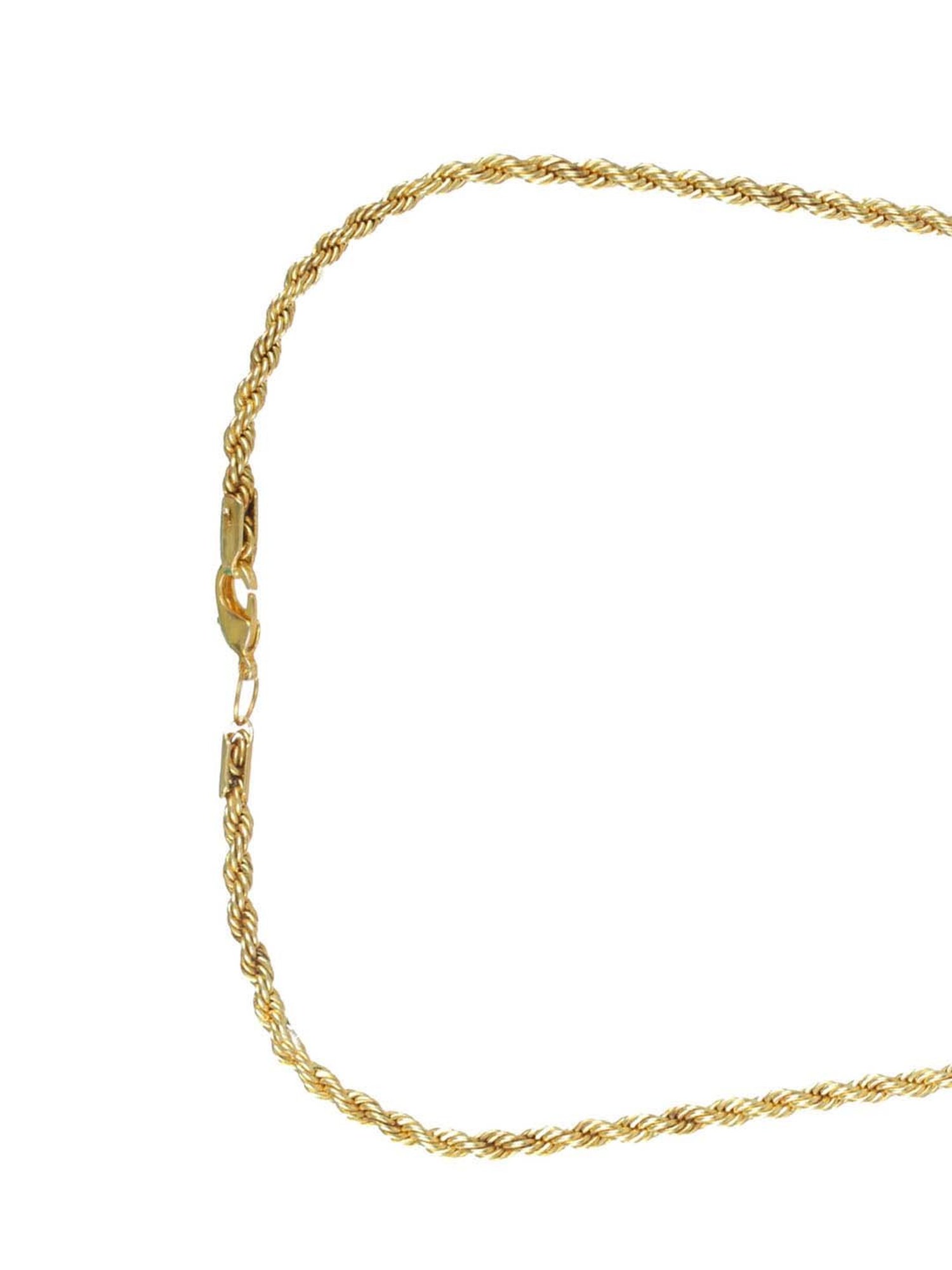 Bold by Priyaasi Gold-Plated Rope Chain for Men