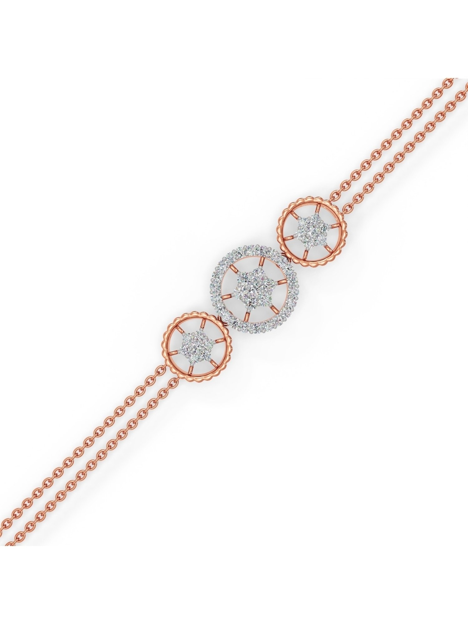 Candere by Kalyan Jewellers BIS Hallmark 18K Yellow Gold and Certified Diamonds Bracelet