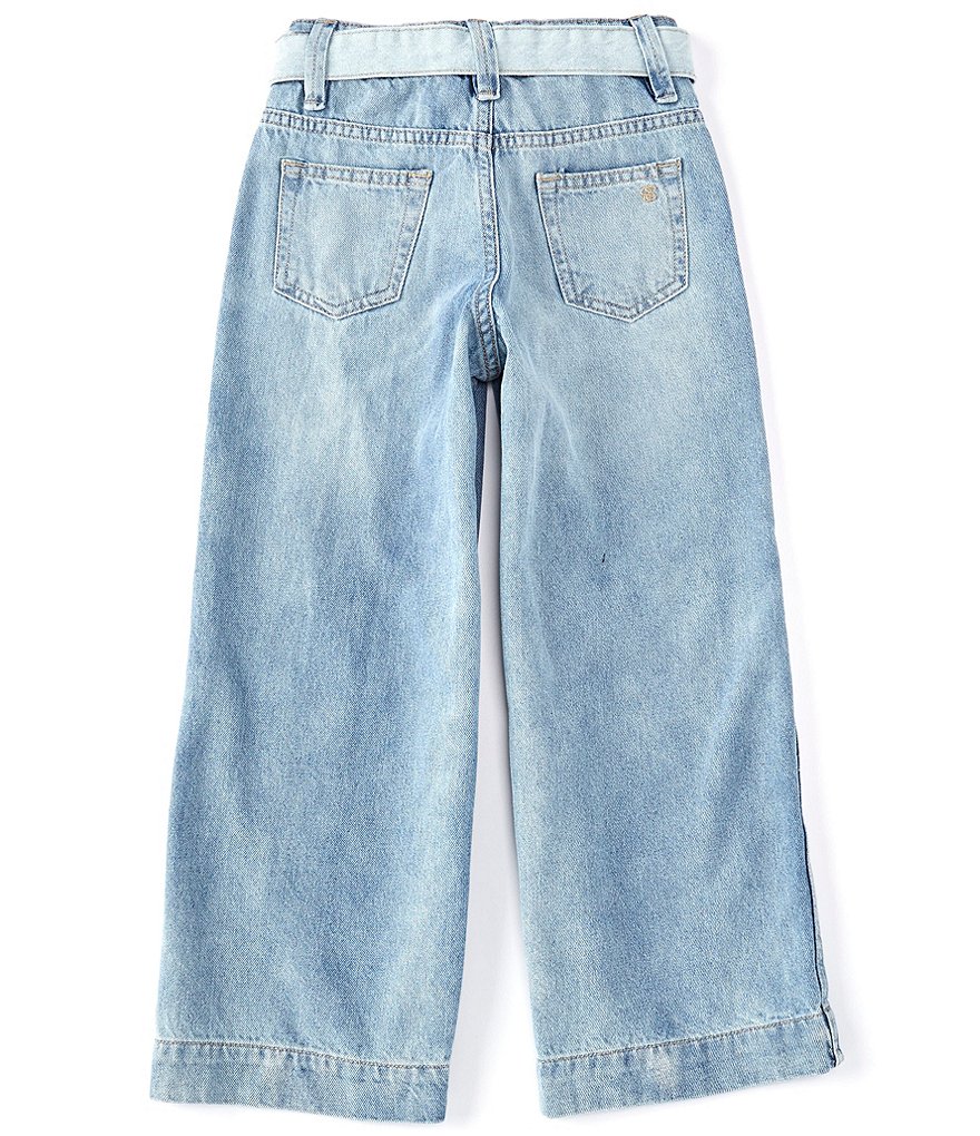 Jessica Simpson Big Girls 7-16 Belted Wide-Leg Denim Jeans