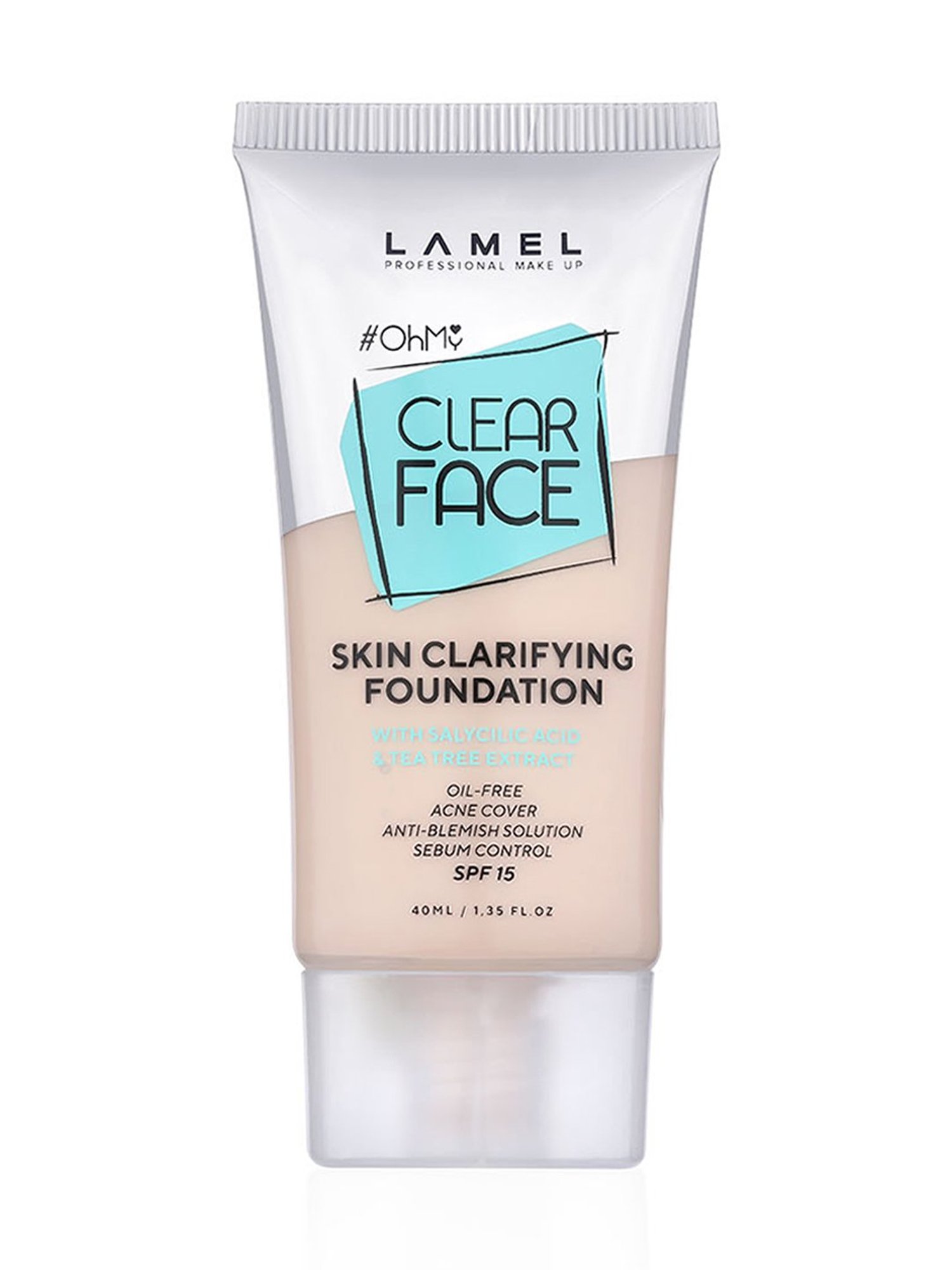 Lamel Oh my Clear Face Foundation SPF 15 402 Deep Beige - 40 ml