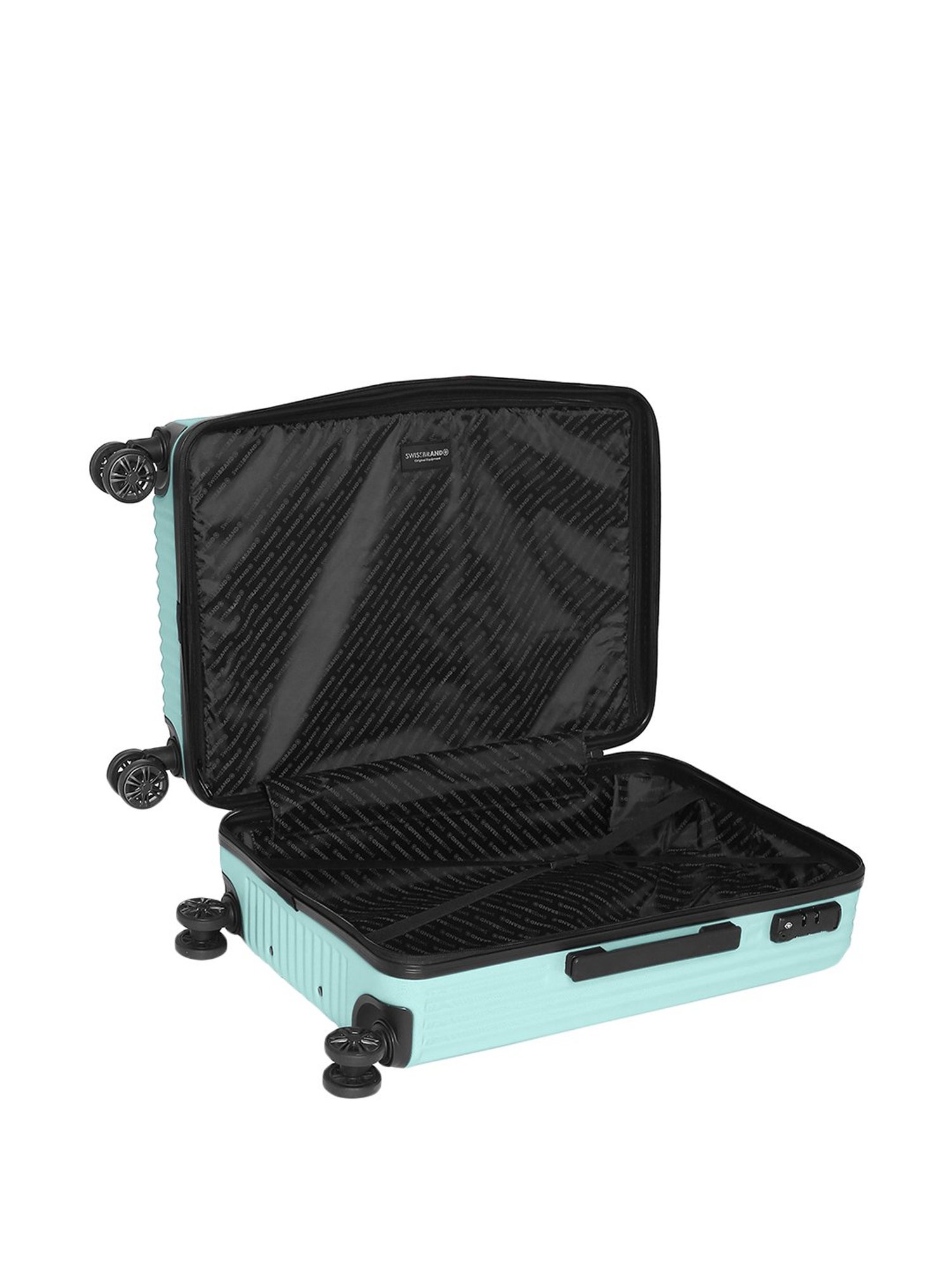 Swiss Brand Riga Aqua Medium Hard Trolley Bag - 24 cm