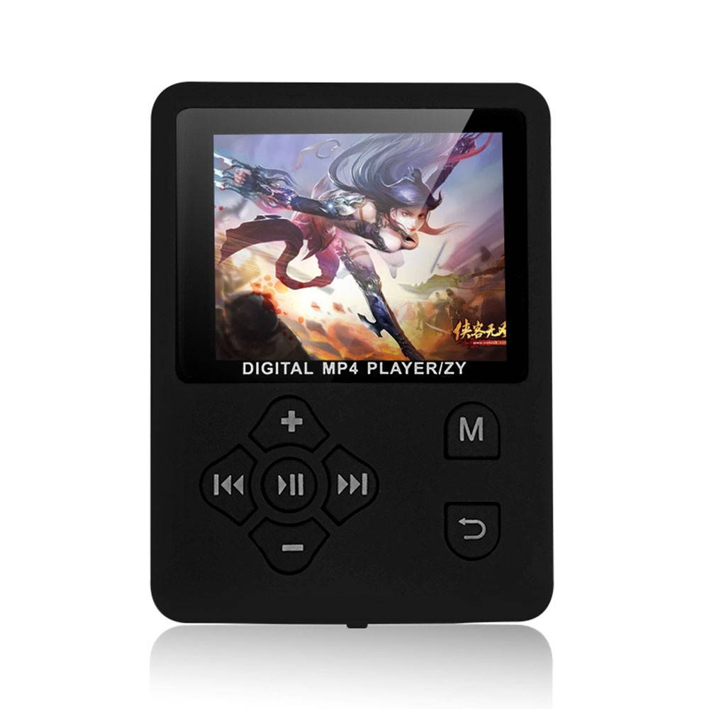 MP3 MP4 Digital Player 1.8 Inches Color Screen Music Player Lossless Audio Video Player Support E-book FM Radio Voice Recording TF Card Stopwatch