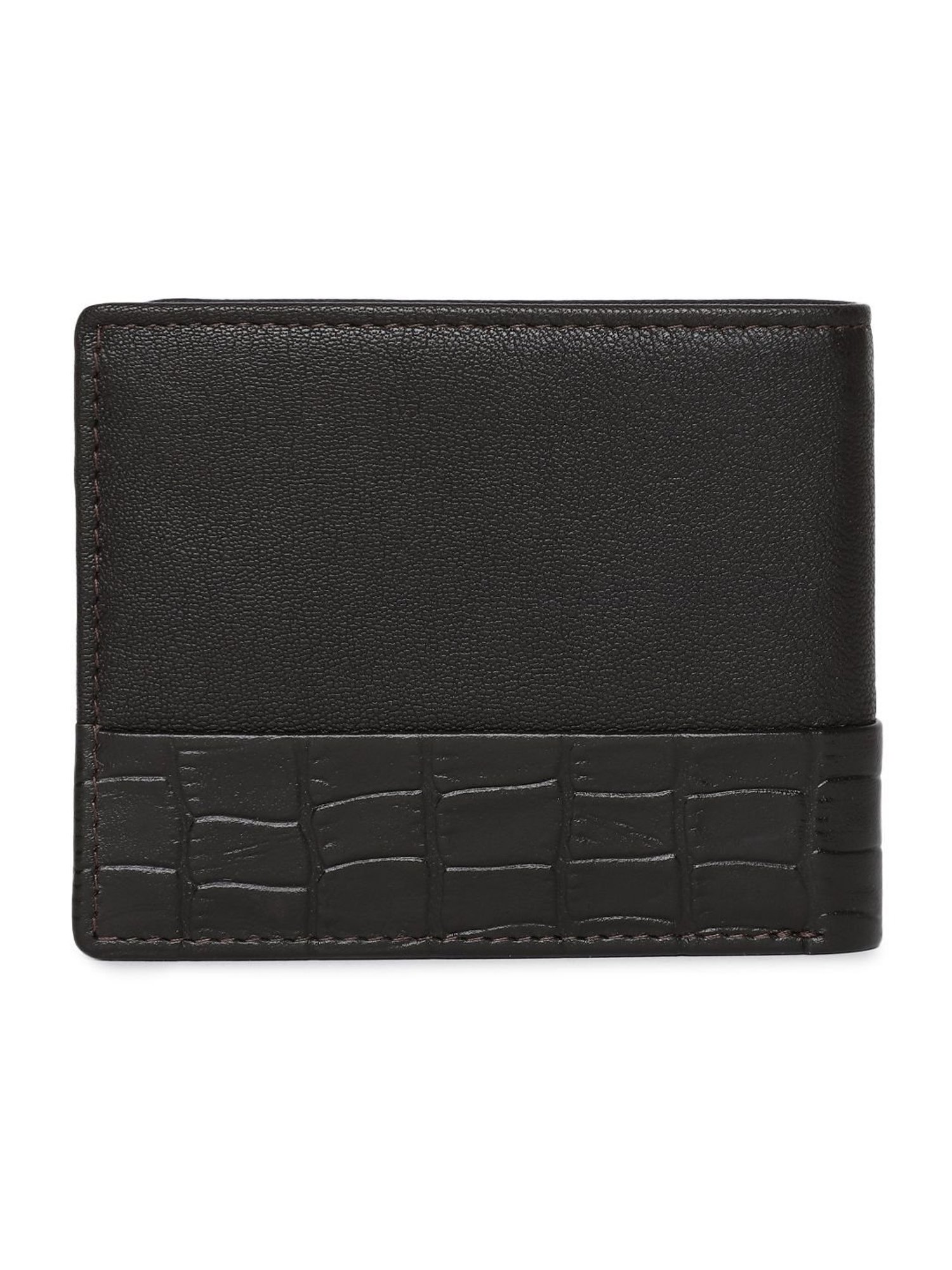Beverly Hills Polo Club Brown Animal Effect Bi-Fold Wallet for Men