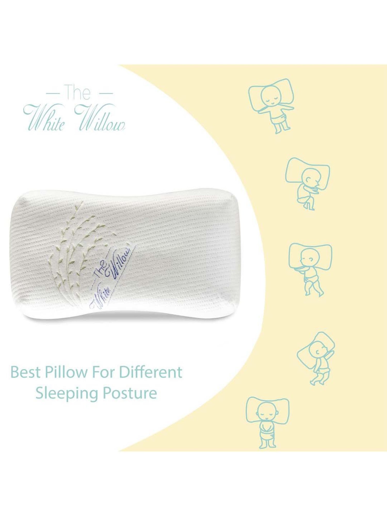 The White Willow White Kids Pillow - Set of 1