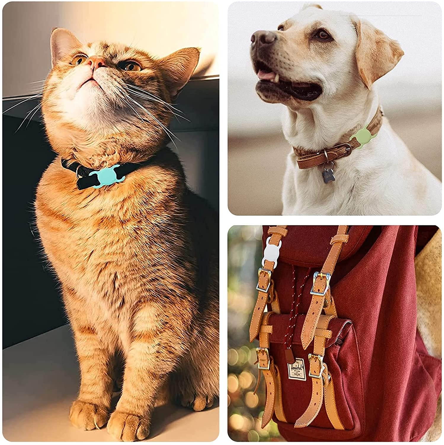 (2 Pack) Kids/Adults Anti-Lost Bracelet for AirTag, iZi Way Soft Silicone Wristband Watch Band Waterproof Protective Case Cover Holder for Apple Air Tag Tracker - Orange/Yellow