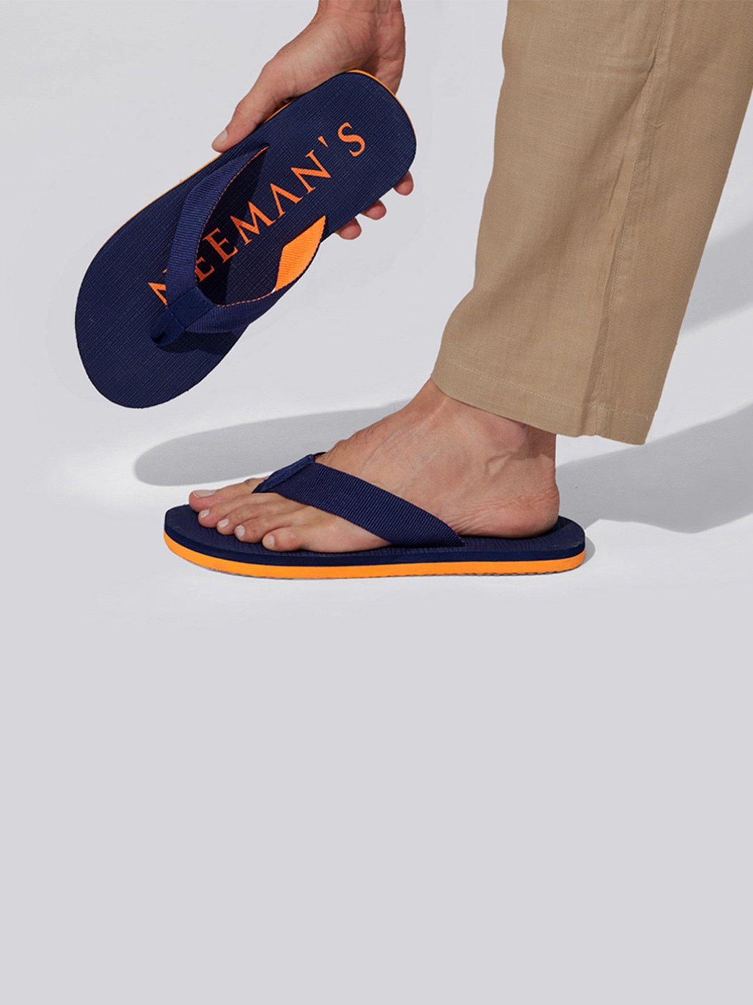 Neemans Men's Navy Flip Flops