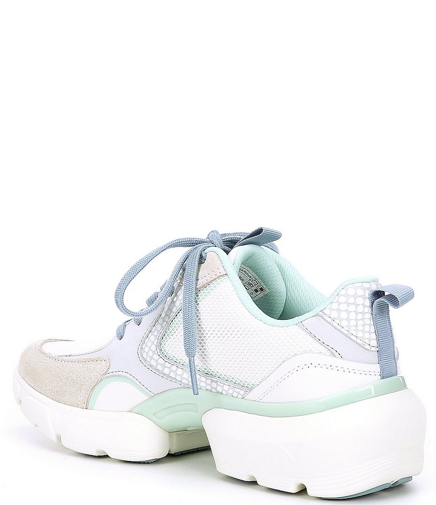 Vionic Aris Mesh Leather Chunky Lace-Up Sneakers